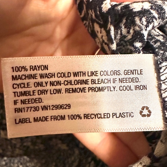 Knox Rose Navy and White Floral Baby Doll Dress Size XS - Picture 5 of 6